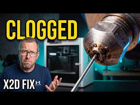Clogged Nozzle on Bambu X2D? Clean It & Swap Hotend