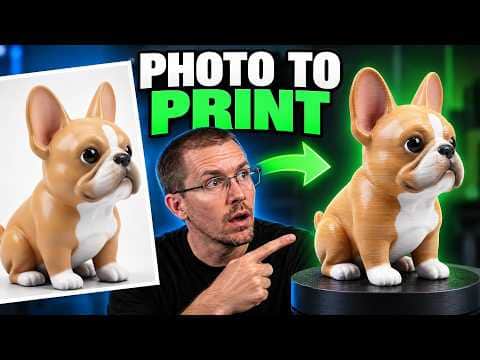 How I 3D Printed This From a Photo Using Meshy AI- Draft