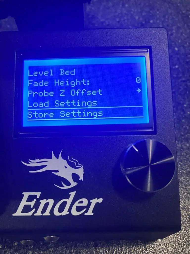 Ender 3 Store Settings