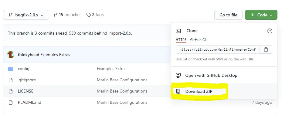 Marlin config examples zip downlaod