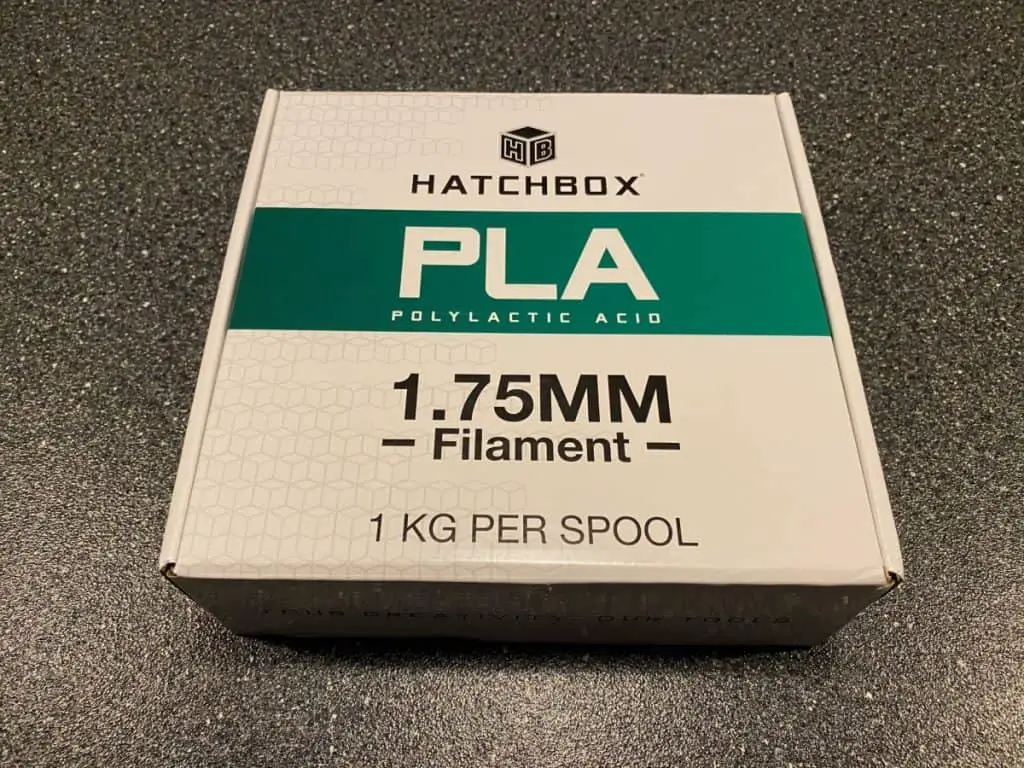 pla filament box closed