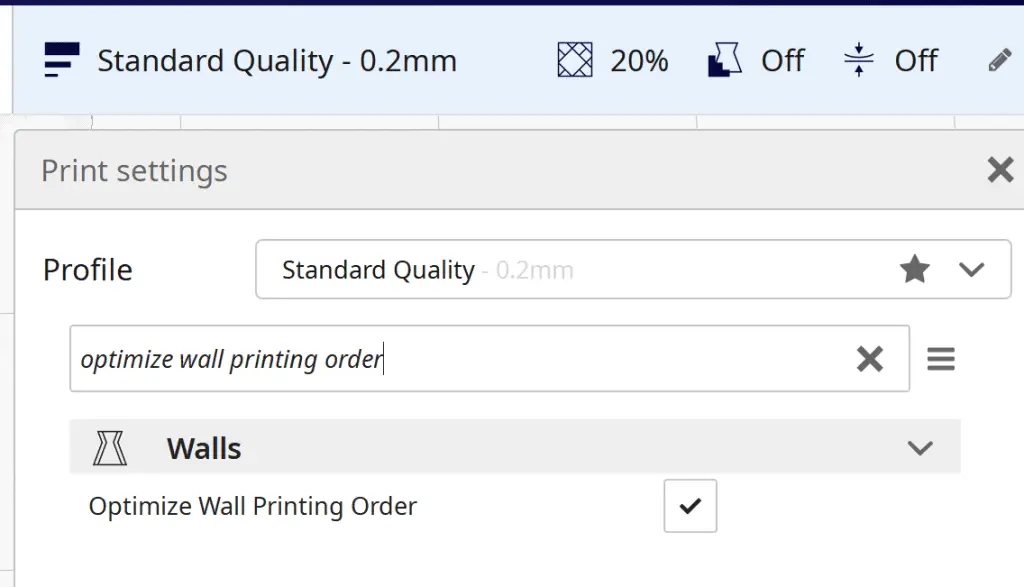 cura Optimize Wall Printing Order