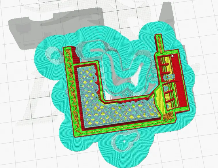 fan duct cover supports