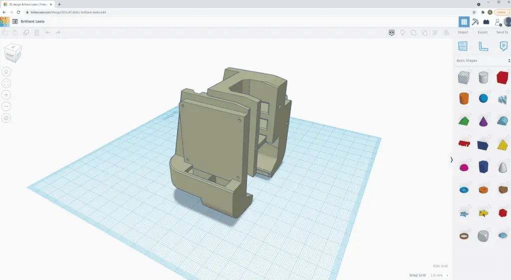 tinkercad with object 1