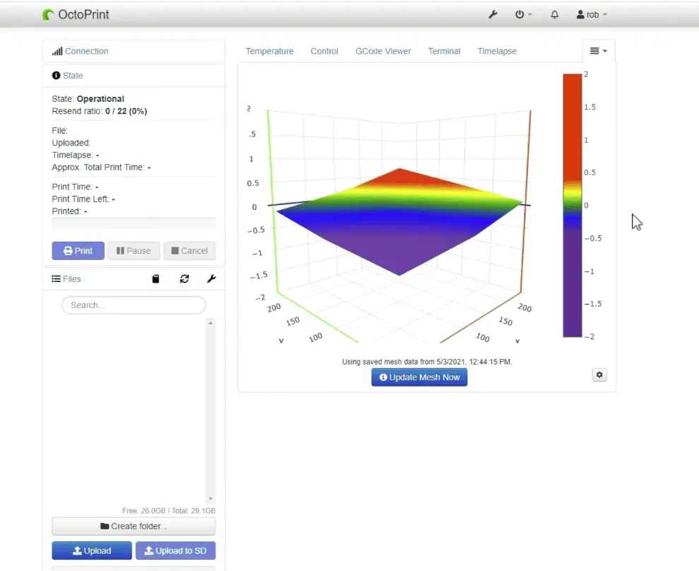 octoprint bed visualizer