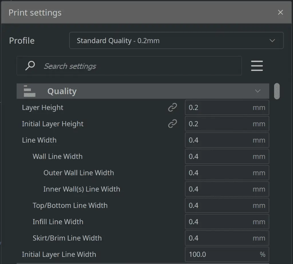 Cura first layer settings